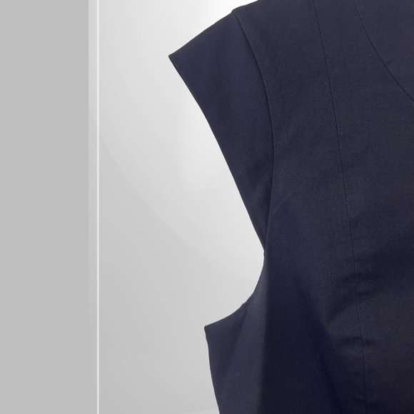 Theory Orinthia Sheath Mini Dress in Nocturne Navy (Size 6) - Picture 8 of 10